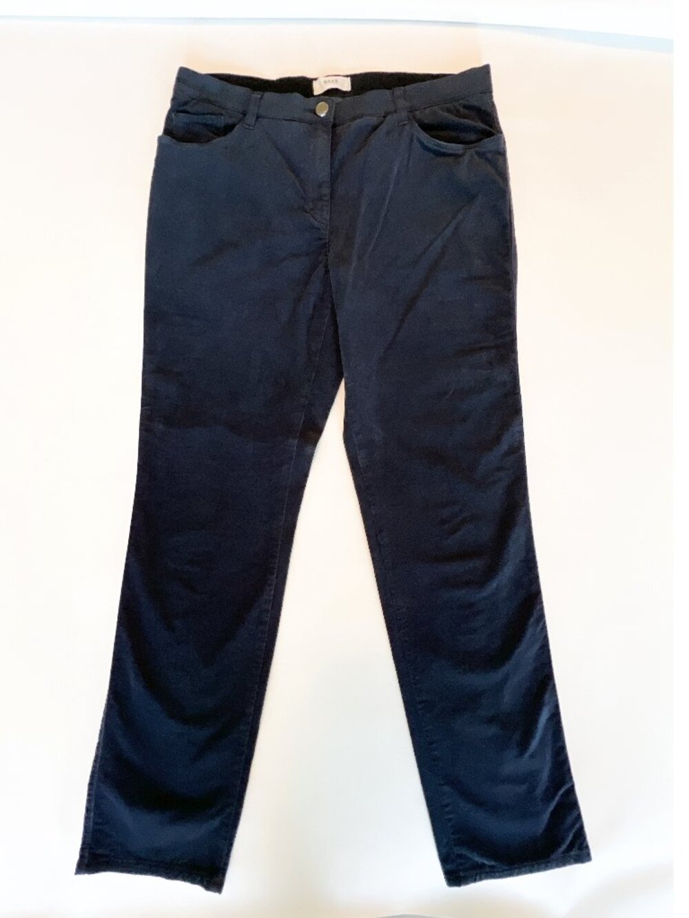Brax Velvet Pants Dark Blue 32/32 Five Pocket Stretch
